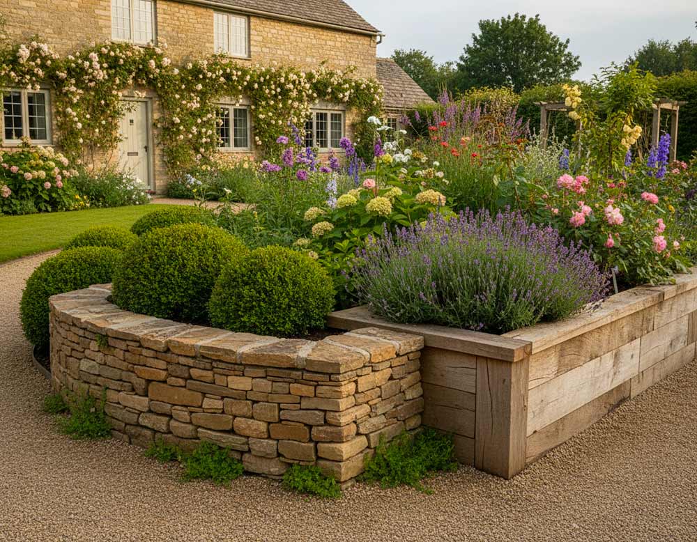 Beetumrandungen für den Landhausgartenstil Beetumrandungen für den Landhausgartenstil