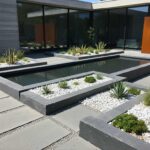 Schöne Steinumrandungen für den modernen Garten – klare Linien und klare Materialien