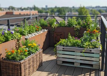 Beeteinfassungen für Balkon-Hochbeete
