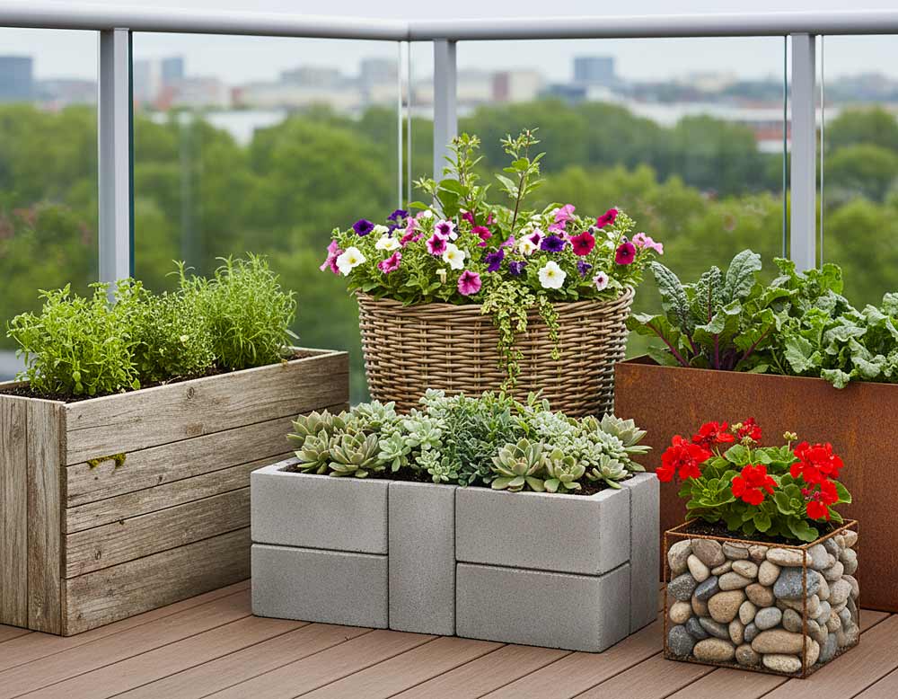 Balkon-Hochbeete richtig aufbauen: Drainage, innere Trennungen und Größen Balkon-Hochbeete richtig aufbauen: Drainage, innere Trennungen und Größen