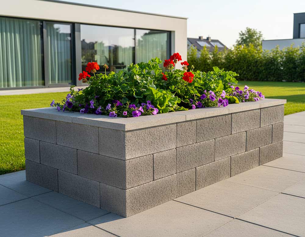 Hochbeete aus Betonstein: stabil, langlebig und pflegeleicht. Hochbeete aus Betonstein: stabil, langlebig und pflegeleicht.